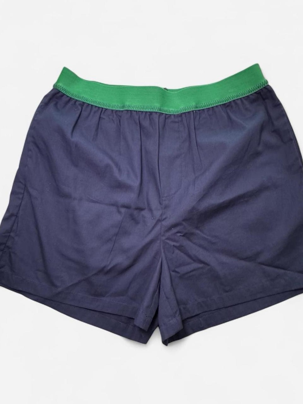 Anthropologie Navy Boxers with Green Waistband